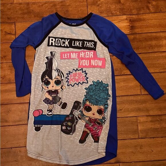 L.O.L. Surprise! Blue and Gray Long nightgown - Picture 1 of 3